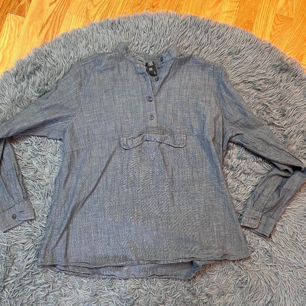Mountain Hardwear Cotton Front Pocket Active Hiking Long Sleeve Shirt Size L